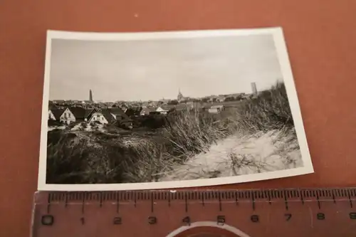 tolles altes Foto  Stadtansicht Borkum 