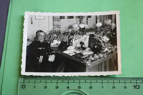 tolles altes Foto - Jubiläum eines Kapitäns ?? 35 Jahre Kriegsmarine