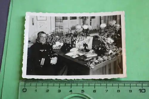 tolles altes Foto - Jubiläum eines Kapitäns ?? 35 Jahre Kriegsmarine 