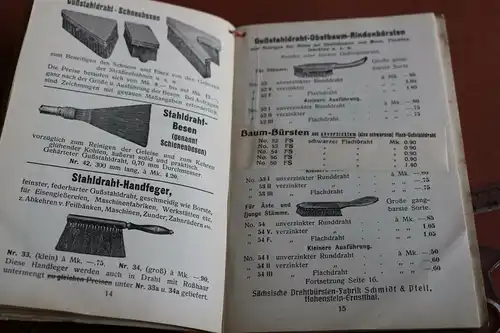 toller alter Katalog Firma  Schmidt & Pfeil - Hohenstein-Ernstthal - Drahtbürste