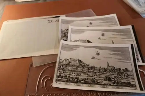 tolles altes Negativ - Ansicht Tübingen 