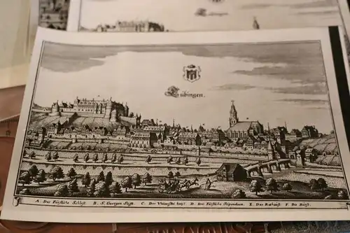 tolles altes Negativ - Ansicht Tübingen 