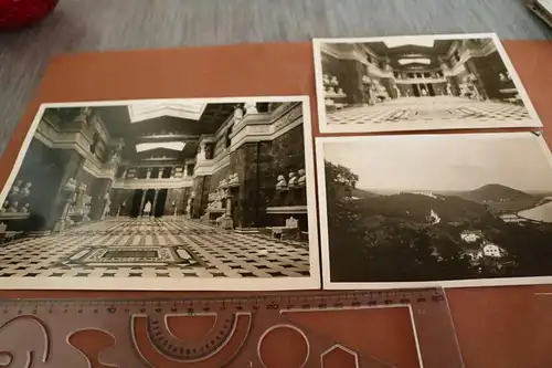 drei tolle alte große Fotos - Walhalla Donaustauf  Atelier Keidel 