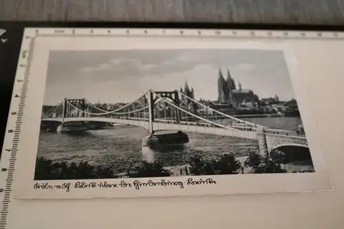 tolle alte Karte - Hindenburg-Brücke   Köln am Rhein -  20-30er Jahre ??