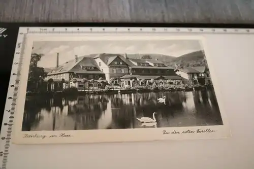 tolle alte Karte - Restaurant zu den Roten Forellen - Ilsenburg im Harz 