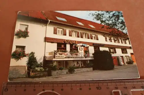 tolle alte Karte -  Gasthof Pension Engel Sasbach-Obersasbach 1978