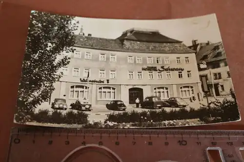 tolle alte Karte -  HO-Hotel Schwan Bad Langensalza 1965