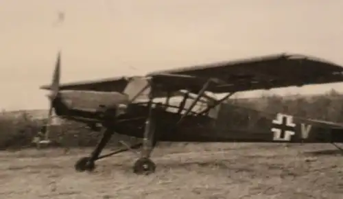 tolles altes Foto - Flugzeug  Fieseler Fi 156 Storch