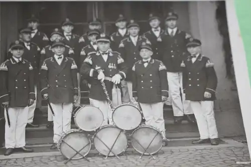 tolles altes Foto - Musiker - Marschkapelle ?? Orden ?? - Ort ?? 1920-30 ??