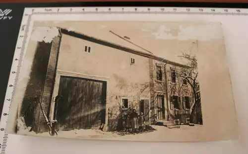 tolles altes Foto - Gebäude - Hof - Hellenhausen  - 1900-1920 ??
