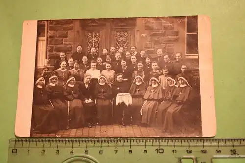 tolles altes Foto - Klosterschule ?? Mädchen - Nonnen - 1910-30 ???