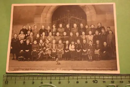 tolles altes Foto - Klassenfoto - Mädchenschule  - 30-40er Jahre ?? Nürnberg 