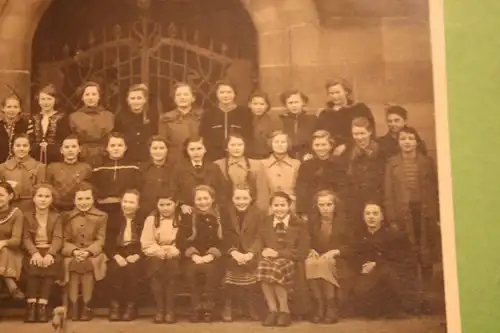 tolles altes Foto - Klassenfoto - Mädchenschule  - 30-40er Jahre ?? Nürnberg