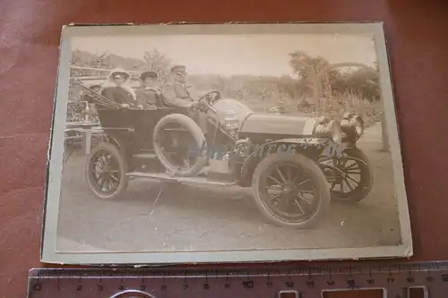 tolles altes Foto auf Pappe - toller Oldtimer - Marke ??? 1910-20 ??