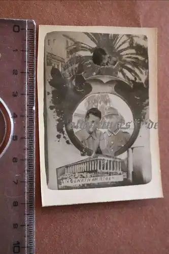 tolles altes Foto - Soldat und Frau - Andenken aus Athen 