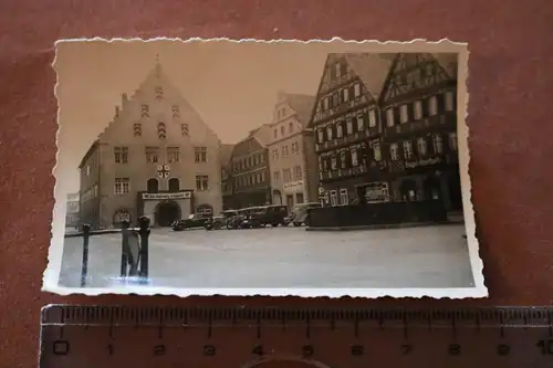 tolles altes Foto - Bad Mergentheim - Marktplatz -  altes Rathaus 30-40er Jahre