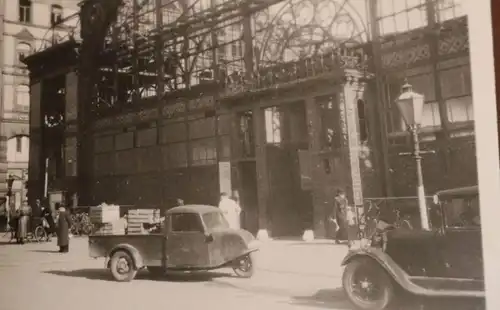 vier alte Fotos  zerstörte Häuser , Markthalle - Weinstrasse 1943 Bad Nauheim ?