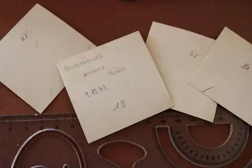 vier alte Fotos  zerstörte Häuser , Markthalle - Weinstrasse 1943 Bad Nauheim ? 