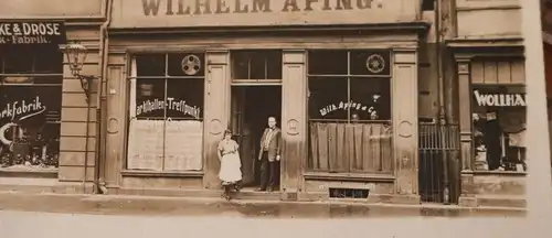 tolles altes Foto - Haus Geschäft  Wilhelm Aping Bad Nauheim ???