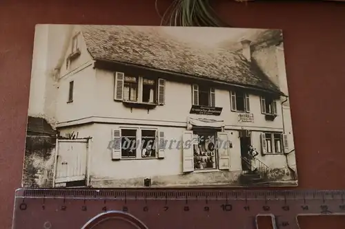 tolles altes Foto - Haus Geschäft Otto Arnemann Spezialgeschäft  Bad Nauheim