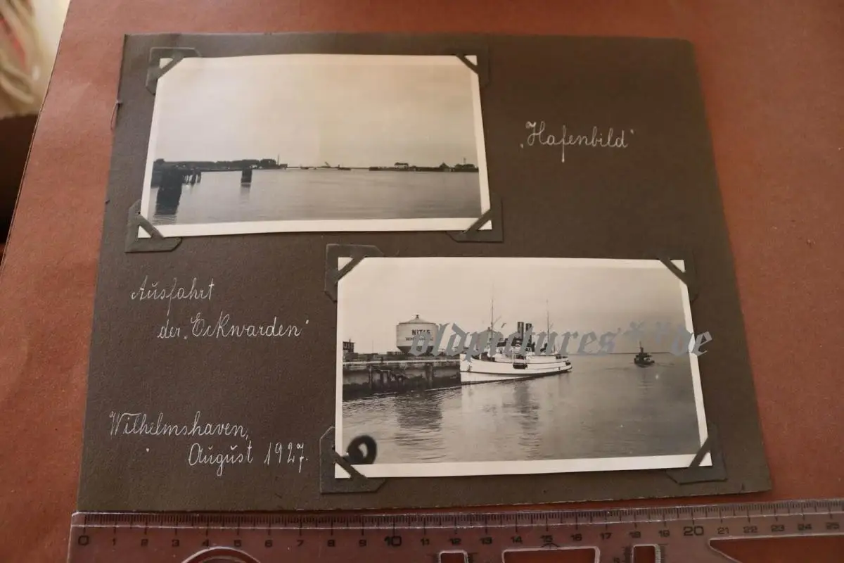 24 tolle alte Fotos  Wilhelmshaven 1927  Wasserflugzeug, Hafen, Werft usw 9