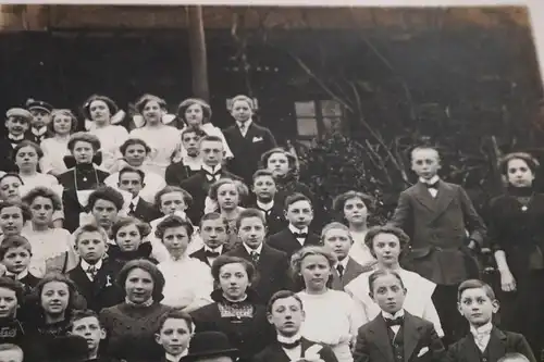 zwei tolle alte große Schulkassenfotos - Schulklassen, Lehrer - Ort ?? 20er Jahr