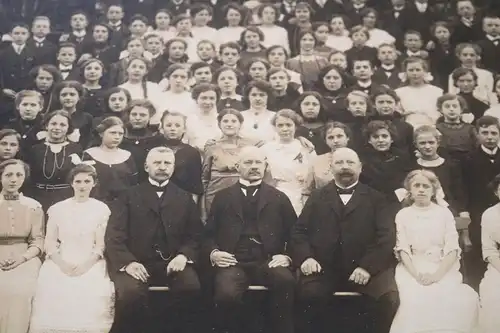 zwei tolle alte große Schulkassenfotos - Schulklassen, Lehrer - Ort ?? 20er Jahr