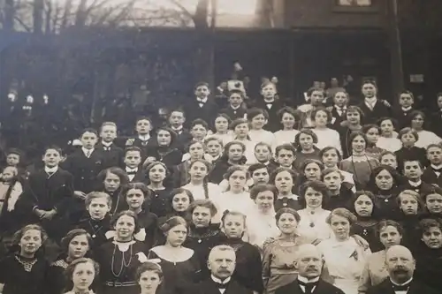 zwei tolle alte große Schulkassenfotos - Schulklassen, Lehrer - Ort ?? 20er Jahr
