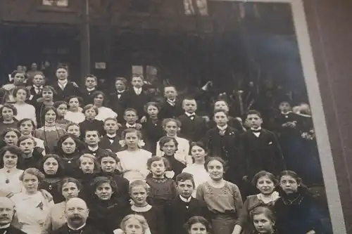 zwei tolle alte große Schulkassenfotos - Schulklassen, Lehrer - Ort ?? 20er Jahr