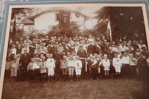 tolles altes großes Foto Jugend Turnverein ?? Knabenschule ? Schüler ? 1900-1920