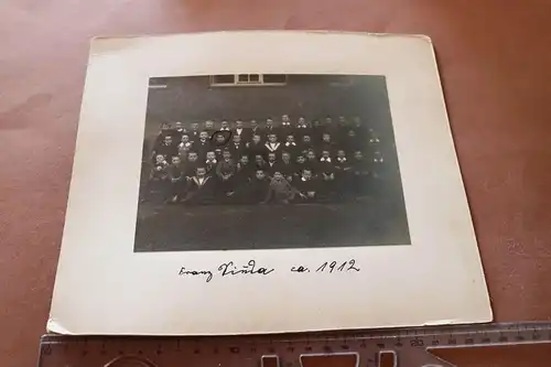 tolles altes Foto  Knabenschule ? Schüler ? 1912