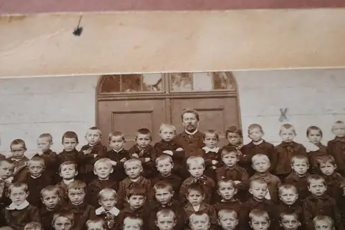 tolles altes Foto  Knabenschule ? Schüler ? 1880-1910 ?