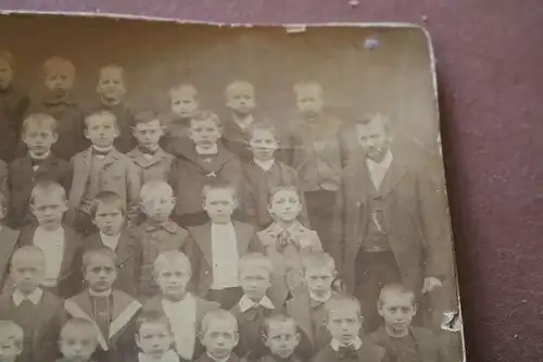 tolles altes Foto  Knabenschule ? Schüler ? 1880-1910 ? (2)