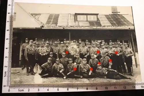 tolles altes Gruppenfoto - Soldaten - Kragenspiegel Buchstabe K ??