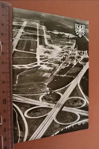 tolle alte Karte -  Flughafen Frankfurt Main - 60-70er Jahre ??? 
