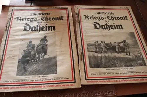 zwei alte Hefte - Illustrierte Kriegs-Chronik des Daheim - 98 und 100