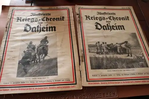zwei alte Hefte - Illustrierte Kriegs-Chronik des Daheim - 98 und 100 