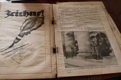 zwei alte Hefte - Illustrierte Kriegs-Chronik des Daheim - 98 und 100 