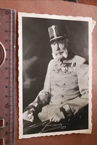 tolle alte Fotokarte - Kaiser Franz Joseph I