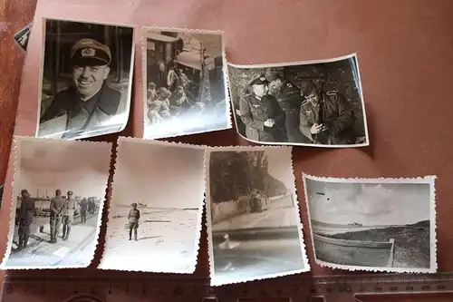 sieben alte Fotos eines Soldaten , Frankreich ???