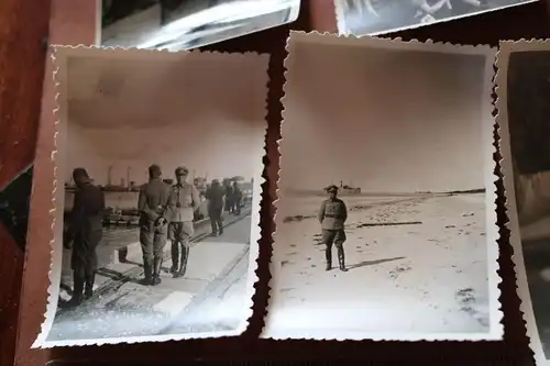 sieben alte Fotos eines Soldaten , Frankreich ???