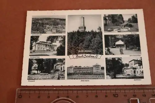 tolle alte Karte - Bad Soden Ansichten  1954
