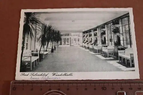 tolle alte Karte - Bad Salzschlirf Wandelhalle 50er Jahre 