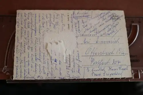 tolle alte Karte - Bad Salzschlirf Wandelhalle 50er Jahre 