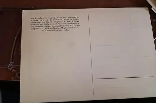 tolle alte Karte - Bild Die Ritterhäuser von Ürikon vor hundert Jahren 