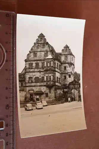 tolles altes Foto - Alte Hofhaltung Bamberg  , VW Käfer - 60er Jahre ?