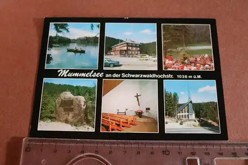 tolle alte Karte - Ansichten Mummelsee an der Schwarzwaldhochstr. 70er Jahre