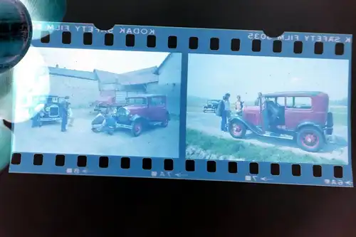 sechs tolle alte Negative - unbekannter Oldtimer -  60-70er Jahre 