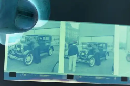 sechs tolle alte Negative - unbekannter Oldtimer -  60-70er Jahre 