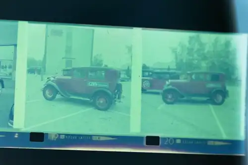 sechs tolle alte Negative - unbekannter Oldtimer -  60-70er Jahre 